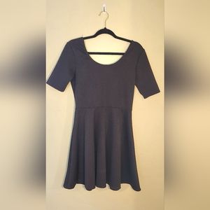 Black Dress A-Line Skater Dress